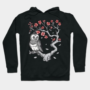 Owl Cherry Blossom Sakura Hoodie